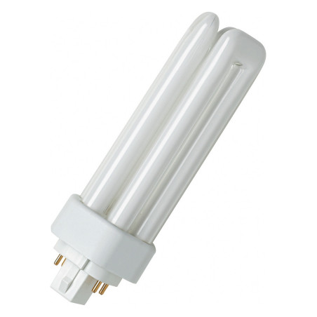 OSRAM DULUX T/E Plus 18W/830 GX24q-2, 4P DIM Energiesparlampe, 3000 K, Warmweiss