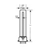 OSRAM DULUX L 18W/840 2G11, 4P DIM Energiesparlampe, 4000 K, Kaltweiss