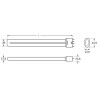 OSRAM DULUX L 36W/830 2G11, 4P DIM Energiesparlampe, 3000 K, Warmweiss