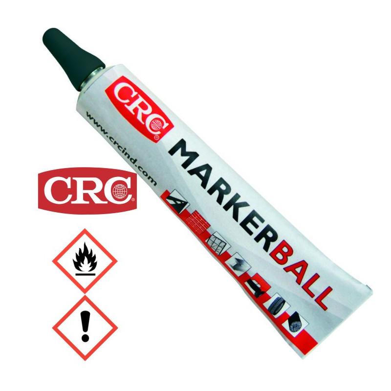 CRC 30159 Tubenmarkierer Marker Ball, Farbe: Acryl, schwarz, Strichstärke: 3mm, 50ml