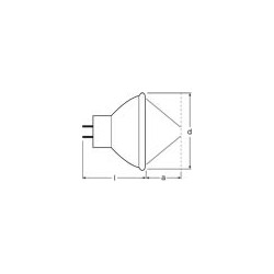Osram 64255 20W8VG4FS1 Niedervolt-Halogenlampe 20W 8V GZX4