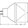 Osram 64255 20W8VG4FS1 Niedervolt-Halogenlampe 20W 8V GZX4