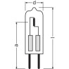Osram 64655 HLX 250W 24V G6,35 FS1 Halogenlampe NV 24V 250W G6,35, t 50 h
