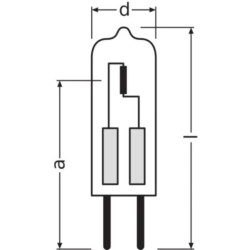 Osram 64432S HALOSTAR 35W, 580 lumen, 12V GY6,35, Halogen-NV-Lampe dimmbar, 2 Stück