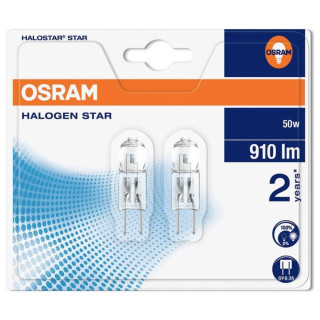 Osram 64440S HALOSTAR 50W 12V GY6,35, Halogen-NV-Lampe dimmbar, 2 Stück