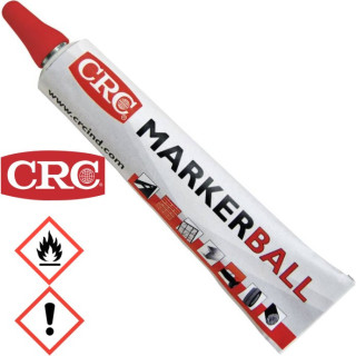 CRC 30161 Tubenmarkierer Marker Ball, Farbe: Acryl, rot, Strichstärke: 3mm, 50ml