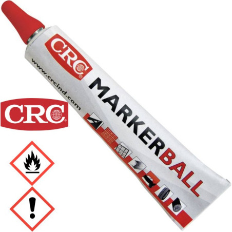 CRC 30161 Tubenmarkierer Marker Ball, Farbe: Acryl, rot, Strichstärke: 3mm, 50ml