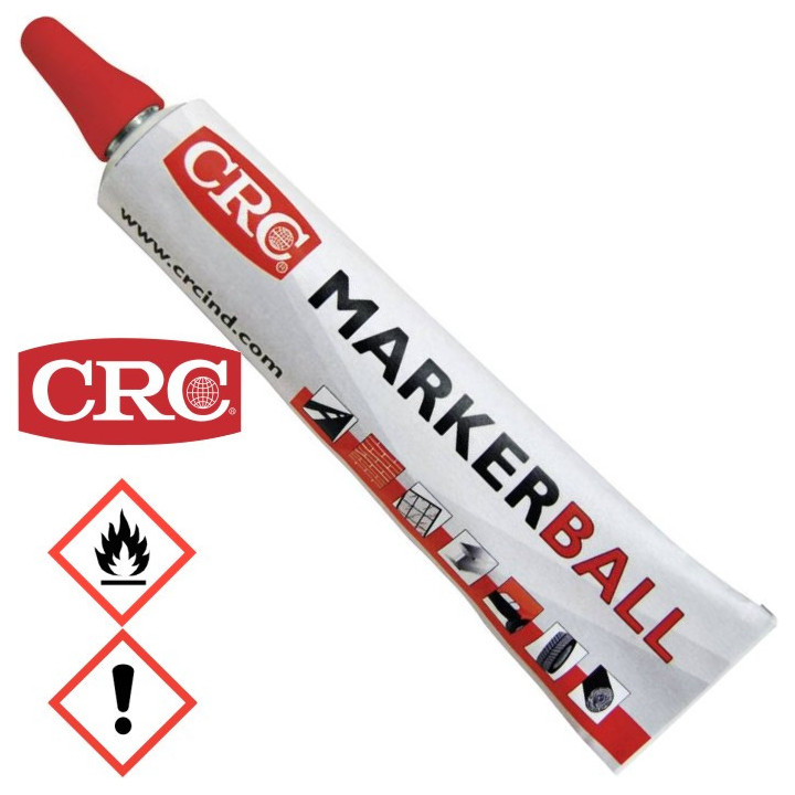 CRC 30161 Tubenmarkierer Marker Ball, Farbe: Acryl, rot, Strichstärke: 3mm, 50ml