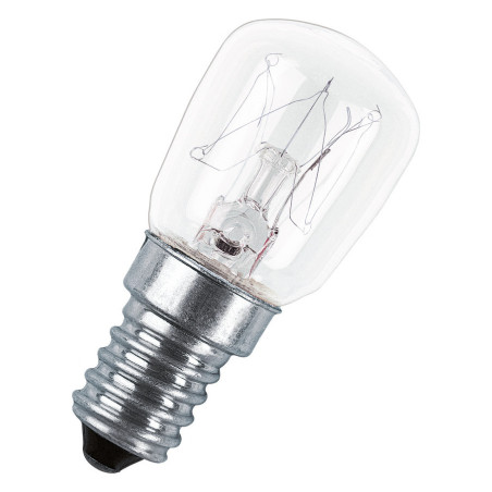 Osram SPC.T26/57 CL 15W E14 klar FS1 Birnenformlampe T-Kolben, Backofen