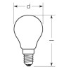 Osram SPC.P OVEN FR 40W E14 imatt 300° FS1 Tropfenlampe P-Kolben, Backofen