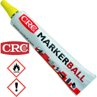 CRC 30160 Tubenmarkierer Marker Ball, Farbe: Acryl, gelb, Strichstärke: 3mm, 50ml