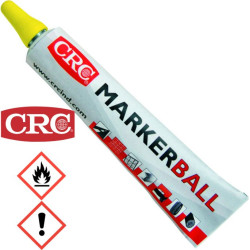 CRC 30160 Tubenmarkierer Marker Ball, Farbe: Acryl, gelb, Strichstärke: 3mm, 50ml
