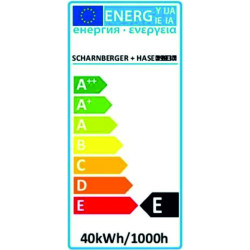 SCHARNBERGER + HASENBEIN E27 Backofenlampe 40W, klar, 240V, 360lm, Ø45mm