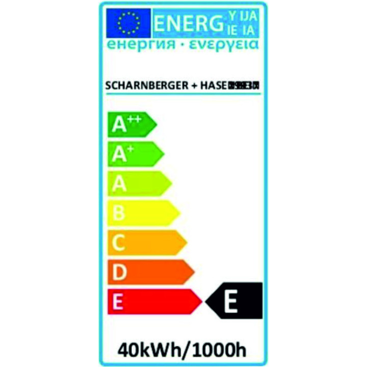 SCHARNBERGER + HASENBEIN E27 Backofenlampe 40W, klar, 240V, 360lm, Ø45mm