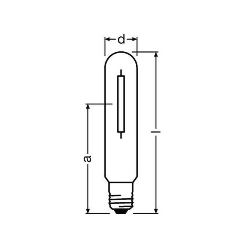 Osram NAV-T 50W SUPER 4Y E27 FLH1 Natriumdampf-Hochdrucklampe, 4200lm, dimmbar