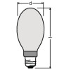 Osram HQI-E 400W/N E40 beschichtet, Halogen-Metalldampflampe Powerstar