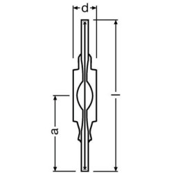 Osram HQI-TS 70W/WDL PB RX7S Hochdruck-Entladungslampe, warmweiss