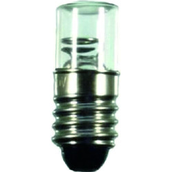 SCHARNBERGER + HASENBEIN 30003 Glimmlampe 10x25mm E10 Kleinlampe 230V Röhre, 1,5mA klar neon