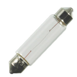 SCHARNBERGER + HASENBEIN 26844 Soffittenlampe S8,5-Sockel, 11x43mm, 24V 5W, rot