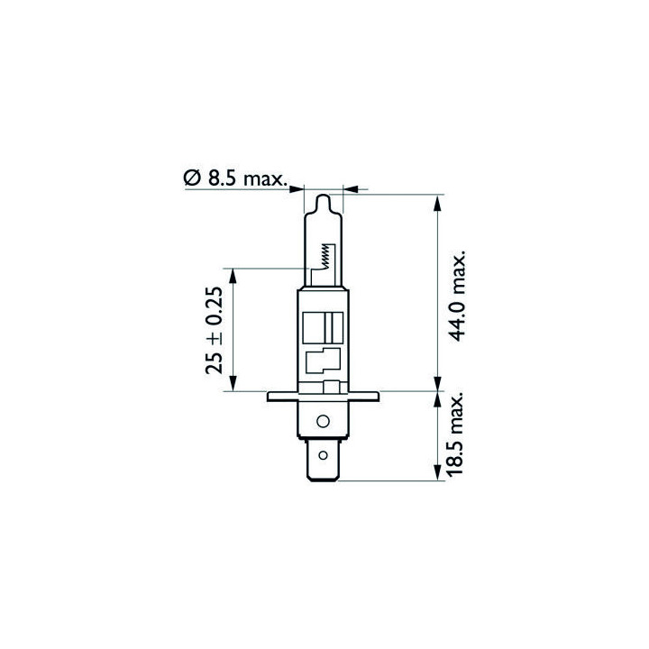 OSRAM 64155 Halogen Leuchtmittel Original Line KFZ-Lampe, P14,5s, 24V 70W, H1, für LKW´s