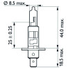 OSRAM 64155 Halogen Leuchtmittel Original Line KFZ-Lampe, P14,5s, 24V 70W, H1, für LKW´s