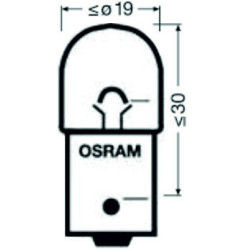 OSRAM 5007 KFZ-Signal Leuchtmittel, BA15s, 5 W 12 V