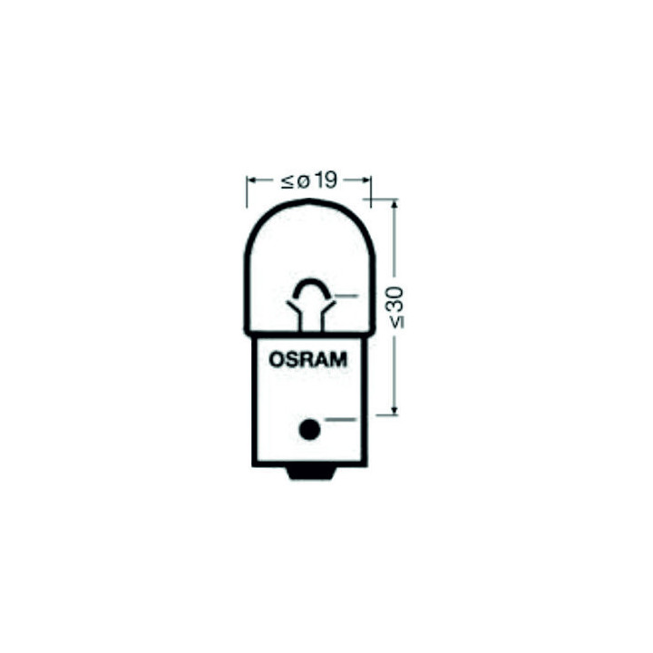 OSRAM 5007 KFZ-Signal Leuchtmittel, BA15s, 5 W 12 V