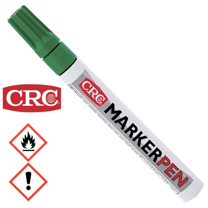 CRC 20380 Ölmark Marker Pen, Farbe: grün, Strichstärke: 3mm, 10ml