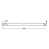 Osram / Ledvance SUBSTITUBE® T8 EM Value 190°, 15W/830, 1620lm, 3000K, warmweiß, länge: 1200mm, G13-Sockel