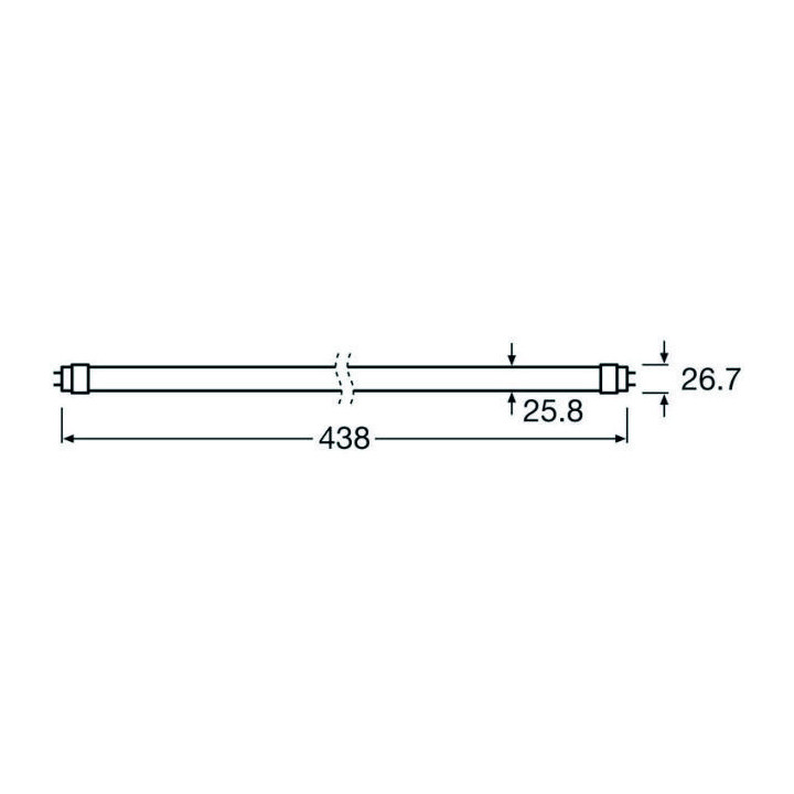 Osram / Ledvance LED TUBE T8 EM SUPERIOR, 5.1W/840, 900lm, 4000K, kaltweiß, länge: 418mm, G13-Sockel