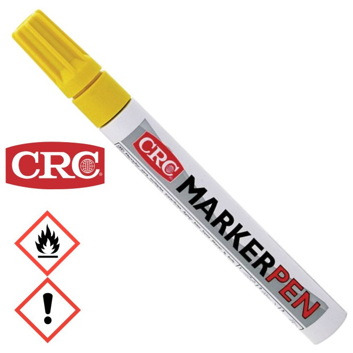 CRC 20400 Ölmark Marker Pen, Farbe: gelb, Strichstärke: 3mm, 10ml