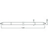 Osram / Ledvance LED TUBE T5 PERFORMANCE HF, 18W/830, 2550lm, 3000K, warmweiß, länge: 1449mm, G5-Sockel