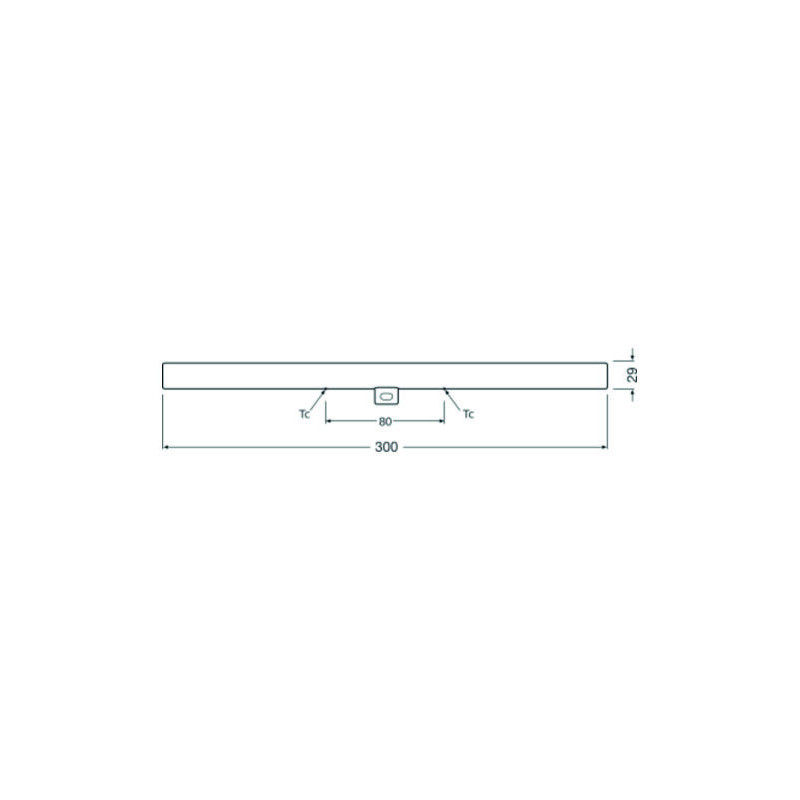 LEDVANCE LEDinestra®BASE S14d, 3.5W/827, 370 lm, länge: 300mm, 2700K, warmweiß, 1 Sockel