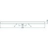 LEDVANCE LEDinestra®BASE S14d, 6W/827, 640 lm, länge: 500mm, 2700K, warmweiß, 1 Sockel