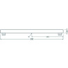 LEDVANCE LEDinestra®BASE S14s, 6W/827, 640 lm, länge: 500mm, 2700K, warmweiß, 2 Sockel