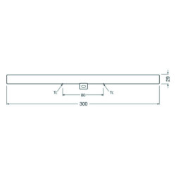LEDVANCE LEDinestra® DIM Frosted S14d, 3W/927, 275 lm, länge: 300mm, 2700K, warmweiß, 1-Sockel, Dimmbar
