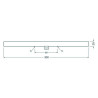 LEDVANCE LEDinestra® DIM Frosted S14d, 3W/927, 275 lm, länge: 300mm, 2700K, warmweiß, 1-Sockel, Dimmbar