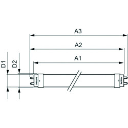 Philips CorePro LEDtube High Output, 8W/840, 900lm, 4000K, kaltweiß, länge: 600mm, G13-Sockel