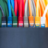 Netzwerkkabel, RJ-45 Stecker - RJ45-Stecker, CAT 7, S/FTP, halogenfrei, grau, 0,25 m