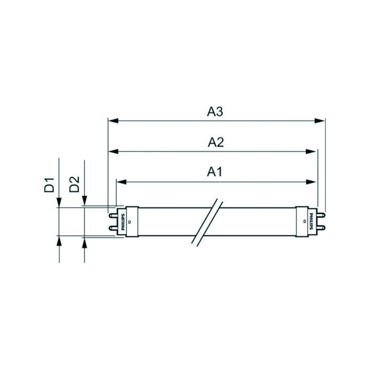 Philips Master LEDtube VLE 160°, HO 18.2W/865, 3100lm, 6500K, tageslicht, länge: 1500mm, G13-Sockel