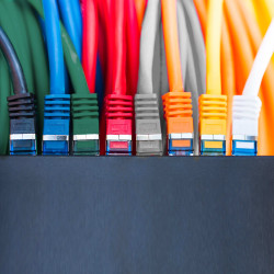 Netzwerkkabel, RJ-45 Stecker - RJ45-Stecker, CAT 7, S/FTP, halogenfrei, weiss, 5,0 m