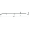 Blulaxa LED Glas Röhre 9W/840, 950lm, 4000 K, kaltweiß, länge:  60cm, KVG/VVG mit Starter