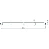 Blulaxa LED Glas Röhre 15W/865, 1600lm, 6500 K, tageslicht, länge: 90cm, KVG/VVG mit Starter