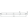 Blulaxa LED Glas Röhre 18W/840, 2700lm, 4000 K, kaltweiß, länge: 120cm, KVG/VVG mit Starter