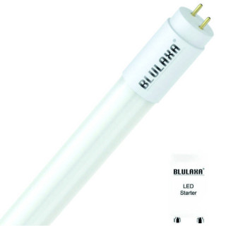 Blulaxa LED Glas Röhre 18W/865, 2750lm, 6500 K, tageslicht, länge: 120cm, KVG/VVG mit Starter