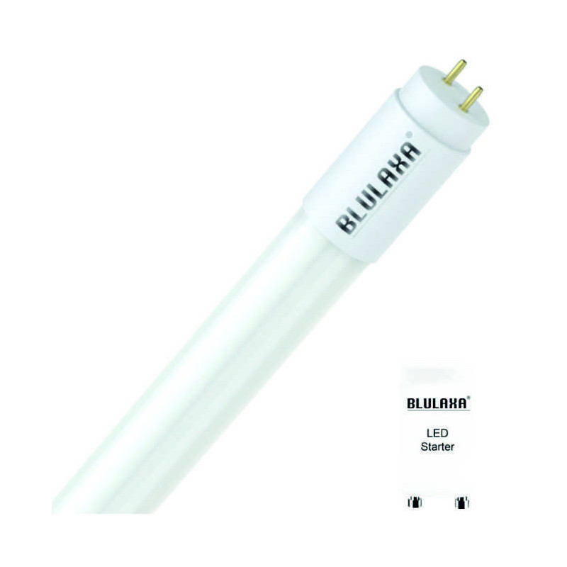 Blulaxa LED Glas Röhre 18W/865, 2750lm, 6500 K, tageslicht, länge: 120cm, KVG/VVG mit Starter