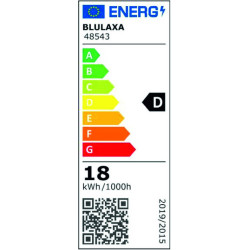 Blulaxa LED Glas Röhre 18W/865, 2750lm, 6500 K, tageslicht, länge: 120cm, KVG/VVG mit Starter