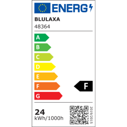 Blulaxa LED Glas Röhre 24W/830, 2500lm, 3000 K, warmweiß, länge: 150cm, KVG/VVG mit Starter