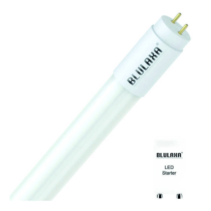 Blulaxa LED Glas Röhre 17,6W/840, 3700lm, 4000 K, kaltweiß, länge: 150cm, KVG/VVG mit Starter, A-Class