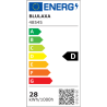 Blulaxa LED Glas Röhre 28W/865, 4250lm, 6500 K, tageslicht, länge: 150cm, KVG/VVG mit Starter